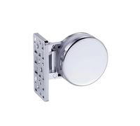 Cerniere per porte doccia in vetro Schermo for piatto doccia con lavello, 180 gradi, supporto for porta in vetro senza telaio, cerniera in lega di zinco, accessori for bagno(Silver Single)