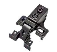Cerniere per porte doccia in vetro Two-piece set, short arm aluminium glass door hinge with hydraulic damper(Square,Half cover)