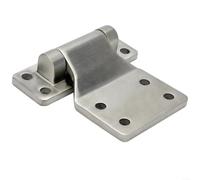 Cerniere per porte in acciaio inossidabile 304, resistenti, 110 x 105 mm, per veicoli di ingegneria e attrezzature industriali, argento, distanza tra i fori 225 mm/25 mm (distanza tra i fori 22,5 mm)