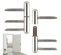 Cerniere per Porte in Legno Cerniera Per Porte Interne Sicurezza Cerniere Porte da Avvitare Cerniere Avvitabili Anti Ruggine Per Cucina Soggiorno Giardino Bagno Garage Ufficio Scuola (Argento-2pz)
