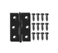 Cerniere per porte in legno, Set Cerniere Di Testa In Acciaio Inossidabile for Porte E Armadi Nero 45x31x1mm(2 Sets)
