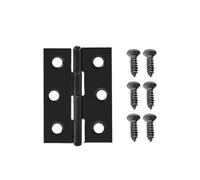 Cerniere per porte in legno, Set Cerniere Di Testa In Acciaio Inossidabile for Porte E Armadi Nero 45x31x1mm(1 Set)
