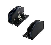 Cerniere per porte in vetro, 2PCS Morsetto for bagno in acciaio inossidabile Nessuna foratura Cerniera for carichi pesanti for armadietto del vino in lega di zinco Cerniere for porte in vetro in