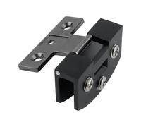 Cerniere Per Porte In Vetro 4 pezzi cerniera for porta in vetro ad apertura libera in lega di zinco for mobiletto for vino for esposizione clip ferramenta for mobili(Black)