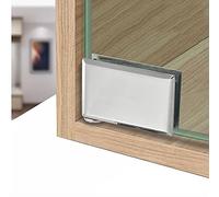 Cerniere per porte in vetro, adatte per cerniere in vetro da 6-10 mm, ante in vetro per armadietti superiori e inferiori, cerniere per ante in vetro