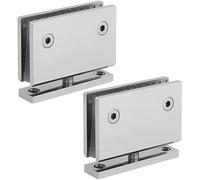 Cerniere per Porte in Vetro, Senza telaio Rotazione a 360 gradi Cerniere a bilico Clip for bagno Posizionamento a 90 ° Cerniera a bilico for porta Cuscinetto 50 kg Adatto for vetro temperato da 8-12 m