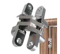 Cerniere per porte nascoste, hardware invisibile a 180 gradi, cerniere in lega di zinco resistenti, resistenti alla rotazione, montaggio nascosto per interni, camera da , armadio, libreria