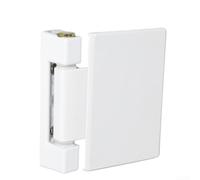 Cerniere per porte pieghevoli a 180 gradi in lega di alluminio per finestre hardware resistente alla ruggine per bagno WC bianco