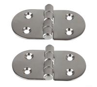 Cerniere per porte pieghevoli in acciaio inox, 7,6 x 3,8 cm, a farfalla, per porte e ferramenta lucida di grado marittimo, confezione da 2