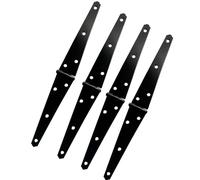 Cerniere per porte resistenti con cinghia decorativa hardware nero capannone porta cancello cerniere con viti resistenti