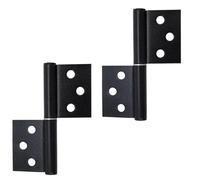 Cerniere per porte rimovibili con rotazione di 360 gradi Vite resistente alla ruggine fissa per porte e finestre black_2pcs 4inch