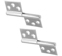 Cerniere per porte rimovibili durevoli Rotazione a 360 gradi Vite per carichi pesanti fissata per ante di armadi e guardaroba silver_2pcs 4inch
