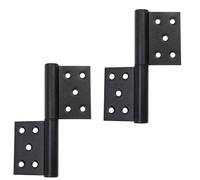Cerniere per porte rimovibili fisse con vite di sollevamento in acciaio inossidabile 304 per impieghi gravosi per applicazioni su armadietti e armadi black_2pcs 5inch