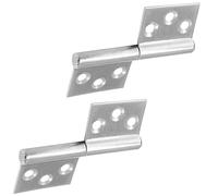 Cerniere per porte rimovibili per carichi pesanti con rotazione di 360 gradi Vite fissa resistente alla ruggine per ante di mobili e armadi silver_2pcs 4inch