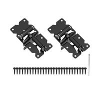 Cerniere per porte - robuste cerniere in acciaio per recinzione, fienile e porte esterne, residenza sulla ruggine e carico | Weld- o vite a vite regolabile per una forte sicurezza