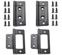 Cerniere per porte SDTC Tech, confezione da 4, non a mortasa, cerniere a scomparsa per mobili, finestre, armadi, ecc., con viti, 2 x 0,9 pollici,