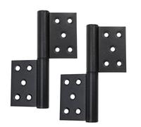 Cerniere per porte staccabili per carichi pesanti fisse a vite in acciaio inossidabile 304 resistente alla ruggine per armadi e mobili black_2pcs 5inch