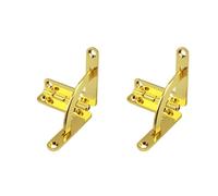 Cerniere per scatole di gioielli, 2 pezzi, cerniere pieghevoli a quadrante, cerniere a sette parole nascoste per custodie in legno, armadietti e scatole per orologi (oro)