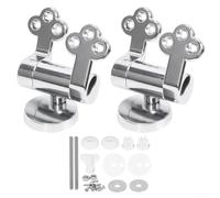 Cerniere per sedile WC in lega di zinco con chiusura ammortizzata, con meccanismo di rallentamento, connettore di ricambio per cerniere per legno, resina e cartone ad alta densità