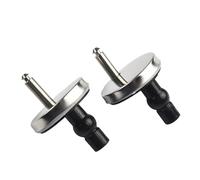 Cerniere per sedili WC Cerniere WC Top Fix In Acciaio Inox Con Sgancio Morbido E Attacco Rapido Argento 50 Mm 2 Pz