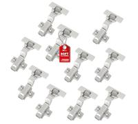Cerniere per vasi SOTECH SMOOTH 10 pezzi SOFT-CLOSE battuta interna 105° T52 con piastre di montaggio, coperture, viti e KLIP a montaggio rapido, testate con 50.000 cicli