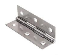 Cerniere piatte in acciaio inox, 10 pezzi, per ante di armadi e scatole, accessori di connessione e stalla per vari tipi di mobili (7,6 cm)