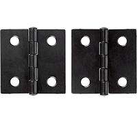 Cerniere piatte nere 1-1/2" X 1-1/2" - Confezione da 2 pezzi - Armadi antichi, scatole, accessori per la riproduzione di mobili vintage | DL-H537B-112BK