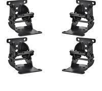Cerniere Pieghevoli 2 pezzi/4 pezzi 90 gradi angolo retto ispessito autobloccante cerniera pieghevole tavolo sgabello tavolino da caffè mobili(6pcs with Screws)