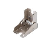 Cerniere pieghevoli con blocco automatico 2 pezzi Cerniera pieghevole autobloccante a 90 gradi multicolore for staffa di gamba del tavolo(Silver)