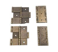 Cerniere Pieghevoli For Mobili In Bronzo Antico, Stile Retrò Classico, 4 Pezzi, A Doppio Lato, For Pannelli Di Spessore 25 Mm ~ 50 Mm(Board Thickness 40mm)