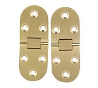 Cerniere Pieghevoli per Mobili, 80 * 30 Mm in Lega di Zinco Metallo Bordo Tondo Macchina da Cucire Tavolo Pieghevole Mobili Cerniera Vassoio per Computer Scrivania Macchina da (Oro)