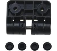 Cerniere regolabili per cancello con funzione limite di arresto realizzate in resina plastica, offrono opzioni di apertura a 90 e 180 gradi per un'installazione sicura del cancello (nero)