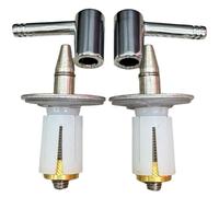 Cerniere Tavoletta WC Acciaio Inox - MASTERBRICO, Cerniere Copriwater a Sgancio Rapido, Universali per Copriwater Dolomite Clodia, Mia, Fleo, Novella, PerlaNew - Design Cromato Moderno - Set 2 Pezzi