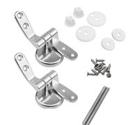 Cerniere Tavoletta Wc,Coppia di Cerniere Universali per Tavoletta Copriwater,2 pezzi Cerniere Copriwater, Cerniere Sedile WC Coppia,Kit Cerniera Fissa Riparazione,Kit Cerniera Fissa Riparazione