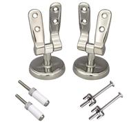 Cerniere universali regolabili ottone cromato fissaggio dall'alto ad espansione per copriwater in legno by HYDRO HOME