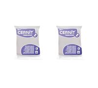 CERNIT CE9256005AMZC - Pane di pasta polimerica traslucida, 2 blocchi da 56 g