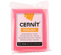 Cernit Neon Argilla, Polymero, Rosso, 8x5.6x1.6 cm