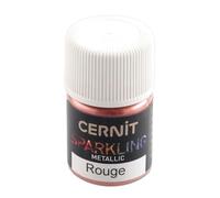 CERNIT Polvere colorata a effetto, rosso metallico, unico