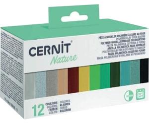 Cernit Polymer Clay Kit Argilla polimerica Nature 12 x 25 g