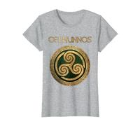 Cernunnos Antico Dio Celtico delle Terre Selvagge Maglietta, Donna, Grigio Melange, L