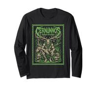 Cernunnos Cornuto Divoratore Foresta Dio Celtica Mitologia Maglia a Manica