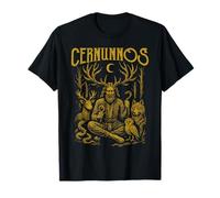 Cernunnos Dio Cornuto Animali Foresta Pagano Natura Divinità Maglietta