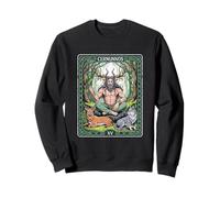 Cernunnos Divinità cornuta pagana dei tarocchi della foresta celtica Felpa
