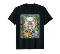 Cernunnos Divinità cornuta pagana dei tarocchi della foresta celtica Maglietta