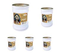 Cero Votivo modello P30 - Bianco - Etichette assortite - Diametro 6,3 cm altezza 9,5 cm - Cereria Di Giorgio (Confezione da 5)