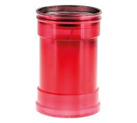 Cero Votivo modello P30 - Rosso - Senza etichetta - Diametro 6,3 cm altezza 9,5 cm - Cereria Di Giorgio