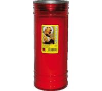 CERO VOTIVO PADRE PIO ROSSO MAXI 8x21 EAN: 8009818001218