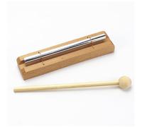 CeroDimo Campanello da meditazione a mano, strumento per la gestione della classe, campana per insegnanti, yoga, preghiera, argento (17,8 cm)