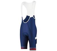 CEROTIPOLAR Ciclismo Bibs Uomo, Lunga Distanza Pad Bici Biking Bib Pantaloncini UPF50+, Blu scuro, L