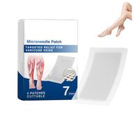 Cerotti a Microneedle per le Gambe - Cerotto Specifico per le Vene - Trattamento Delicato Quotidiano - Ingredienti Naturali - Traspirante - Per Gambe Stanche Adatto a Tutti i Tipi di Pelle (1, B)